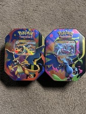 Pokemon TCG Mega Charizard ex Tins Sealed SET OF 2 IN HAND
