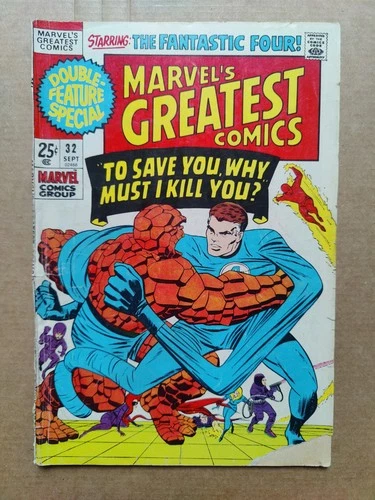 Vintage Marvel's Greatest Comics #32 Bronze Age Fantastic Four LOW GRADE