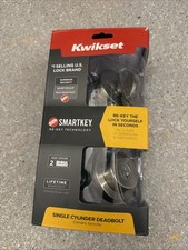 Kwikset Signature Series Round Deadbolt Chrome SmartKey 91580-010 New