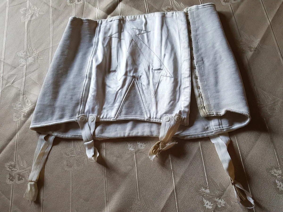 Porte-jarretelles XXL 12 Attaches - Blanc - Taille 102-107 Cm - Made In France