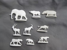 9 COCA COLA ANIMALS OF AFRICA 1961 Plastic Premium Figures