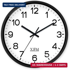 XFM Wall Clock 8 Inch Modern Small Wall Clocks Battery Operated Silent Non-Ticki