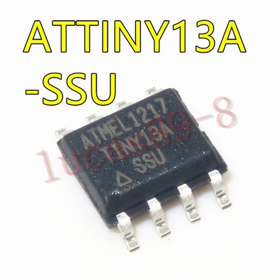 10PCS ATTINY13A-SSU SOIC-8 IC MCU AVR 1K   20MHZ 8SOIC new *ll