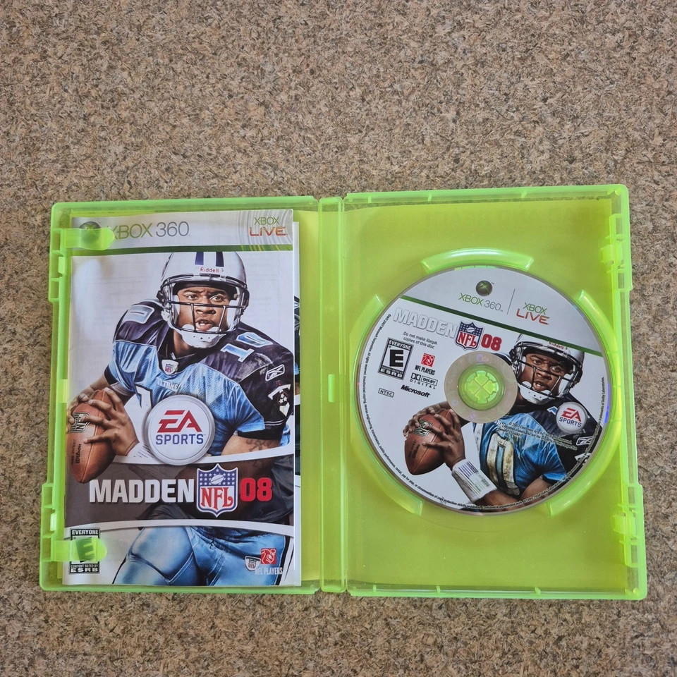 Xbox 360 Madden 08、09 和 10 和 NCAA 足球 09 视频游戏 4 件装带手册 — 第 4/4 张图片