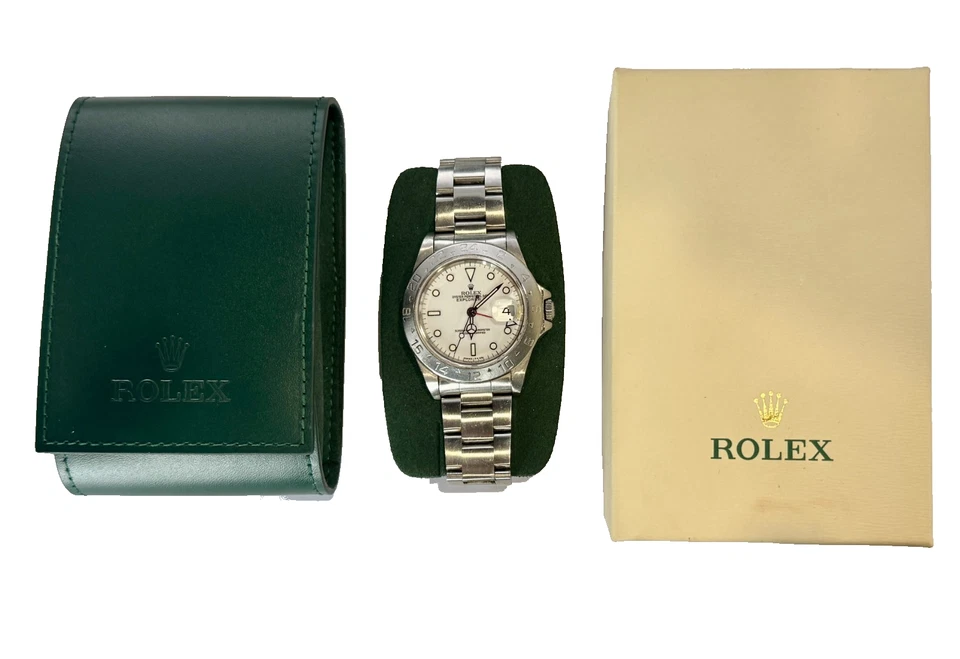 Rolex Explorer II 16570 blanco polar - esfera de tritio - acero inoxidable de 40 mm - automático  Foto 2 de 4