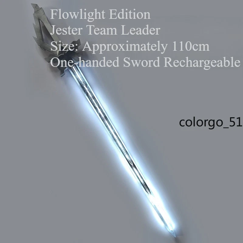 Genshin удара Capitano оружие косплей реквизит светодиодный подарок Хэллоуин игрушка меч заряд - Изображение 3 из 4