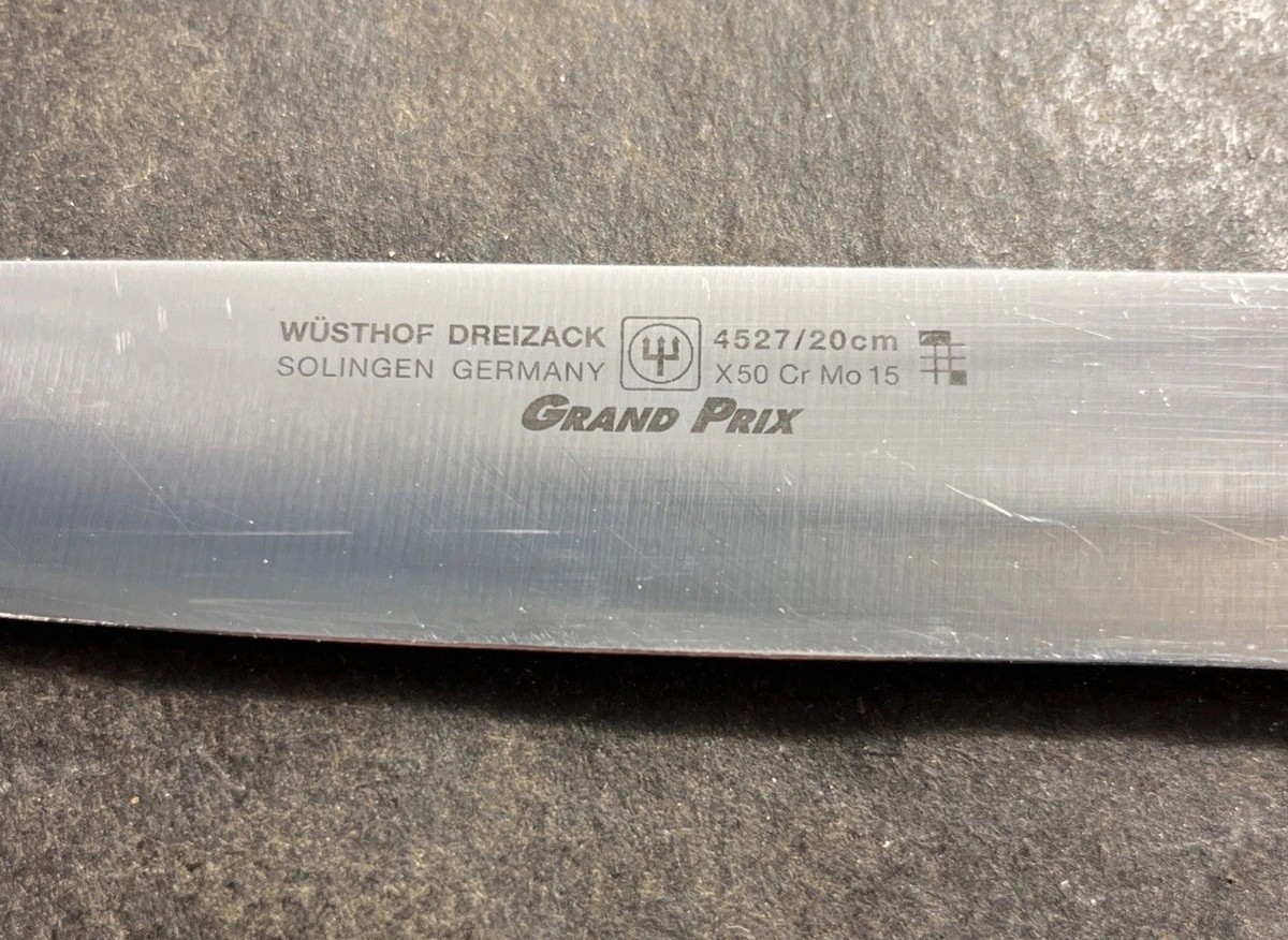 WUSTHOF Grand Prix 4527 20cm Slicing Carving Knife 8” Dreizack