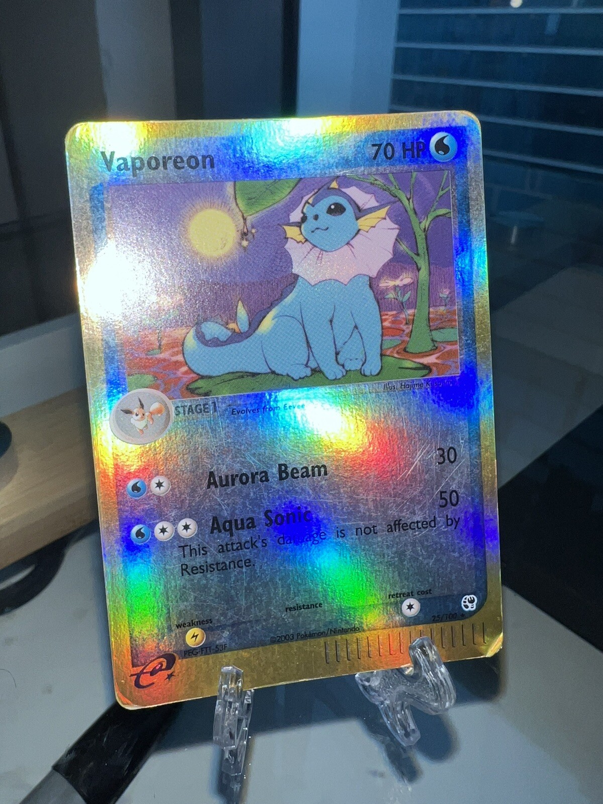 Vaporeon 25/100 REVERSE HOLO Pokémon TCG Sandstorm Set LP/MP eBay