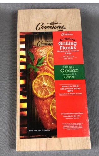 Tablones de parrilla de cedro de Camerons Todos tablones de parrilla de cedro natural e infusión de sabor - Imagen 2 de 2