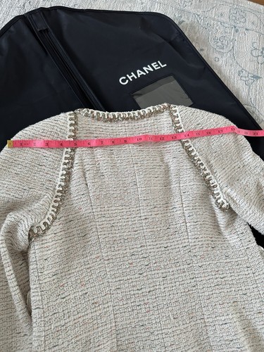 New With Tags Chanel 18C Ecru/Green/Orange Jacket Size 36 - Picture 12 of 16