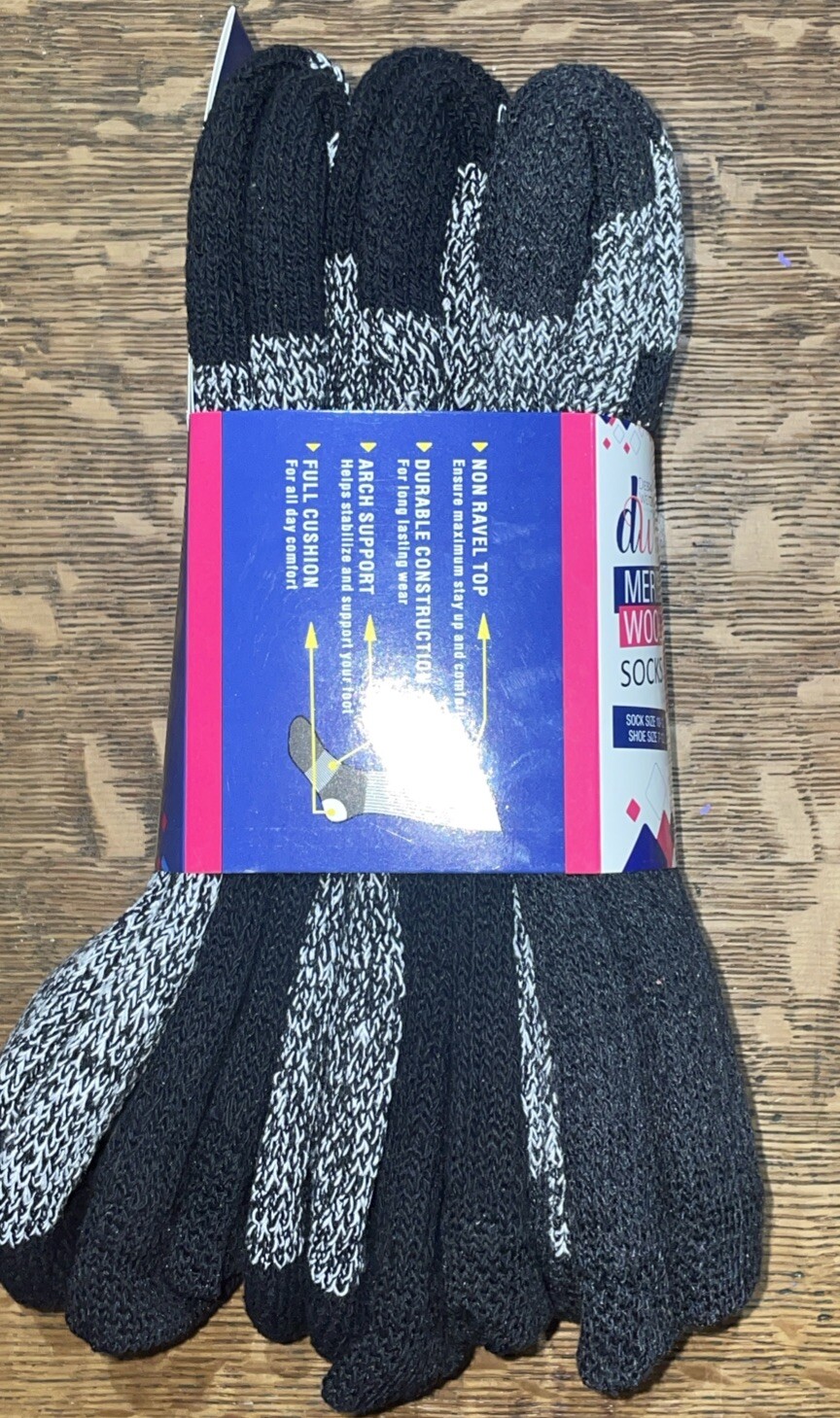 SAOLA Debra Weitzner 3 paia calze scarponi da trekking lana merino suola antiscivolo taglia 10 13