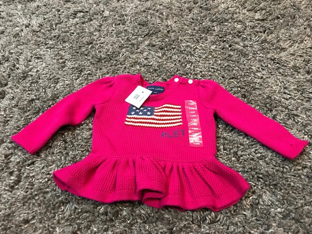 ralph lauren baby flag sweater