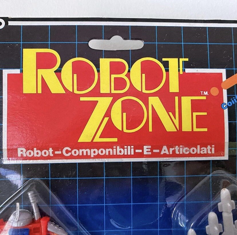 Vintage MOC 1984 Italian ARCO Robot Zone Bendy Rubber 80s Space