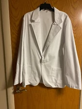 Restaurant jackets white uniforms, freshly laundered 2 jackets 2 aprons, 42, 44 