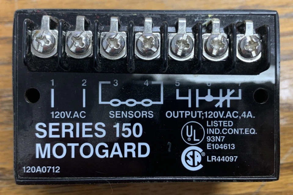 GEMCO 150101 604944-6A MOTOGARD SERIES 150 120VAC 4AMP *NEW IN BOX - GUARANTEED* - Image 2 of 4