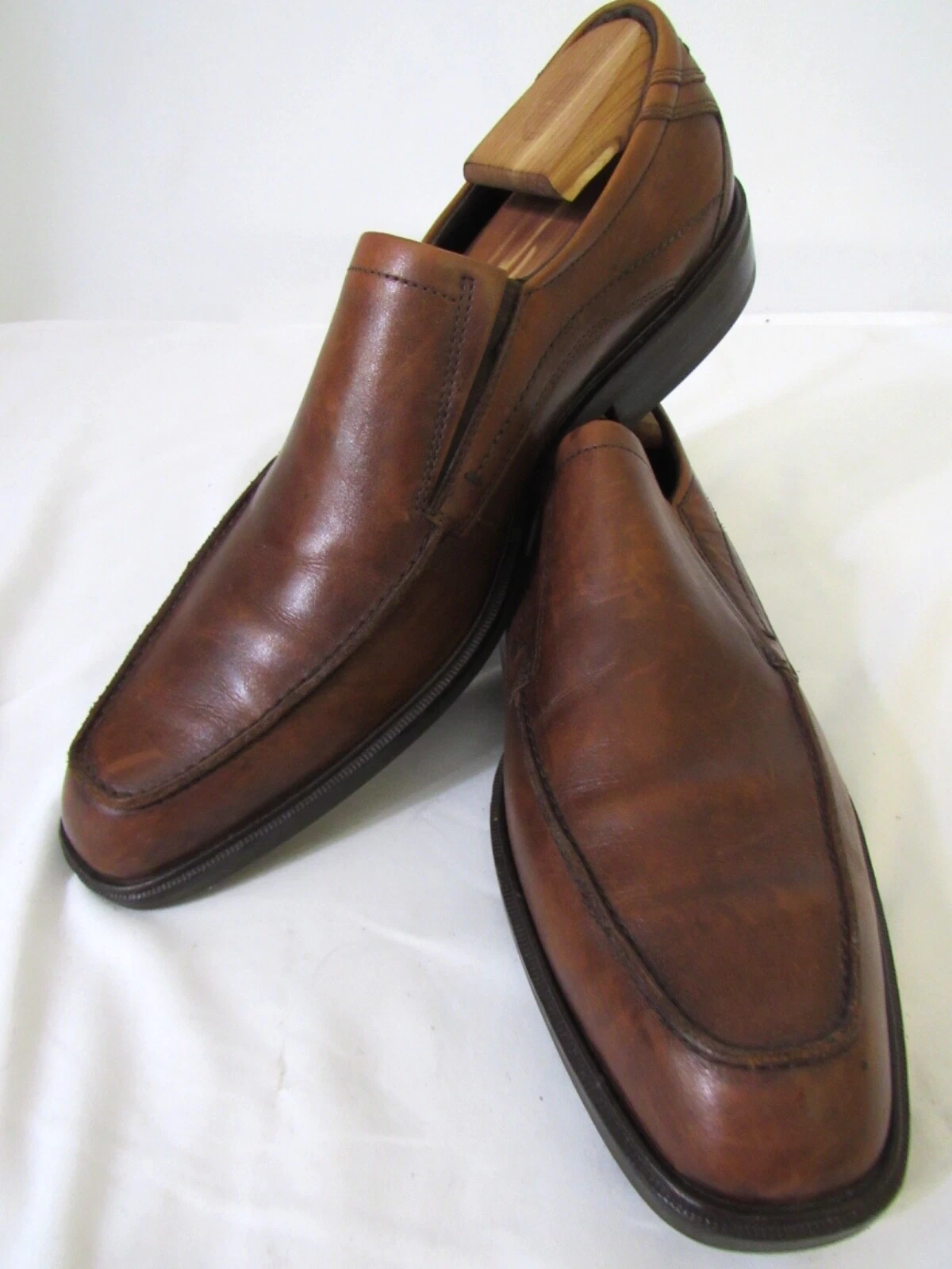 Scarpe eleganti casual mocassini uomo Ecco tinta unita marroni taglia 12 US EUR 47