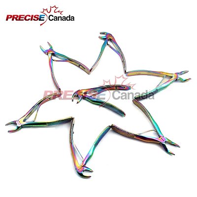 Up Grade New Rainbow Pedo Extracting Forceps 7 Pcs Kelin Set 