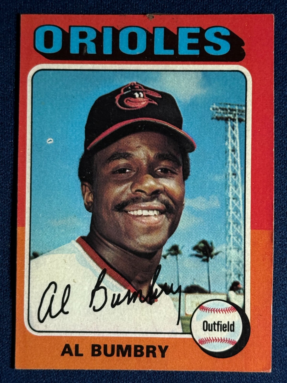1975 TOPPS #358 AL BUMBRY (BALTIMORE ORIOLES) BASEBALL CARD