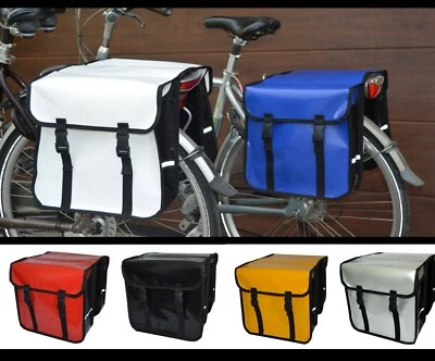 AVES-24 FAHRRADTASCHE Gepäckträgretache Fahrrad 26" 28" Doppel Tasche Gepäckträger PVC