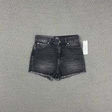 BDG Shorts Womens Size 25 Black Cut Off High Rise Girlfriend Festival Casual