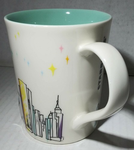 2015 Starbucks Shanghai China Sketched Skyline Coffee Mug 12 FL Oz Rare Souvenir - Picture 3 of 11
