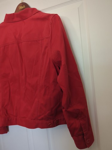 Jones New York Women's Red Jacket Top Size XL Long Sleeve - Picture 13 of 21