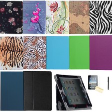 Dual Fold Folio Leather Case Magnetic Smart Cover Stand For iPad 2 3 4 Air 9.7