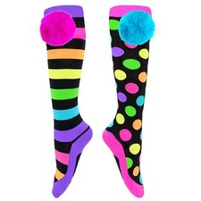 Liquorice Socks with Pompoms Ages 6-99 Years 