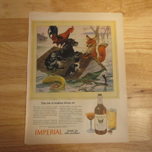 Zapatos imperiales de whisky 1944/cruz roja - anuncio impreso vintage - Imagen 3 de 3