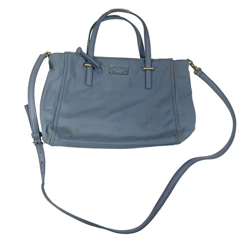 Kate Spade NY Shoulder Stachel Purse Wilson Road Alyse Blue Cloud Color Nylon - Afbeelding 1 van 19