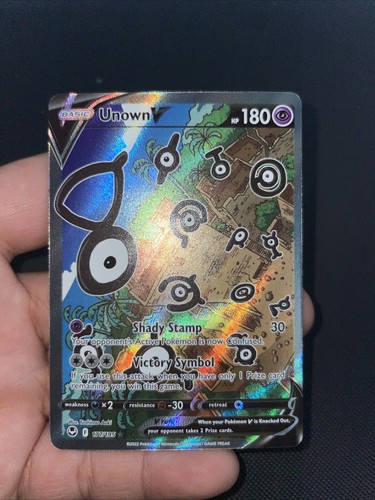 Pokemon SWSH12: Silver Tempest Unown V (Alternate Full Art) 177/195