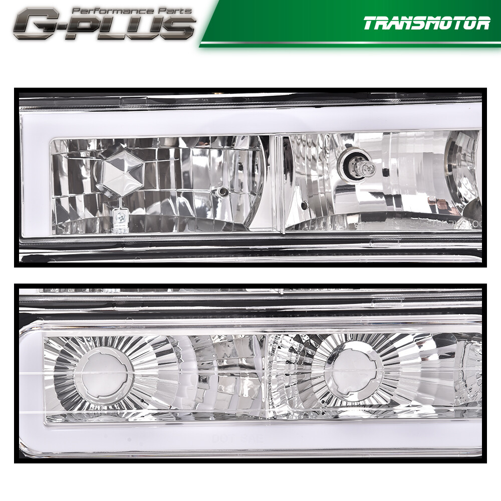 Fit For 94-98 C10 C/K Silverado LED DRL Headlight Bumper Corner Lamp Black &ndash; Praia Esportes E Eventos