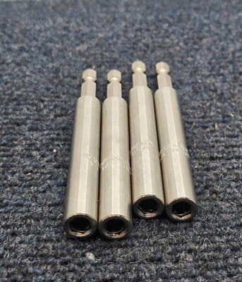 (QTY 4) Vega Tools 1/4 in Magnetic Bit Holder MBH-1/4