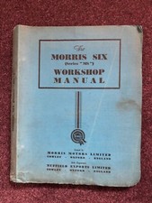 Motor car workshop manual Morris Six
