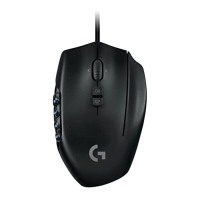 Logicool G Gaming Mouse G600t MMO RGB Backlit 20 Programmable Buttons Plastic