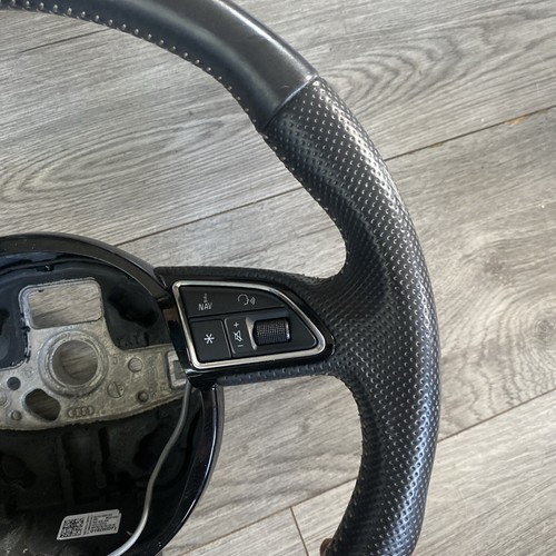 Audi Q3 S Line 2017 Genuine Leather Steering Wheel Multifunction 8u0124a - Picture 9 of 13