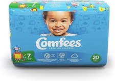 Comfees Diapers size 7 -4 pack