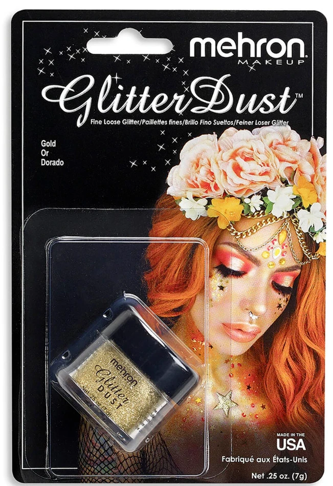 Mehron Glitter Dust 0,25 унции выберите любой оттенок!!! - Изображение 2 из 4