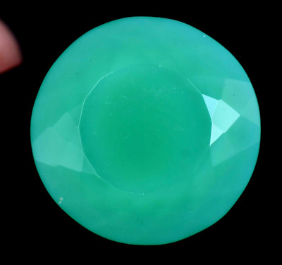 50.40 CT Natürlich Oceanside Grün Smaragd Opal Nicht Erhitzt Zertifiziert Rund