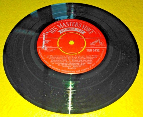 " ELISABETH SCHUMANN SINGS ENGLISH BALLADS " TOP UK RARE EMBOSSED SAMPLE EP - Picture 8 of 9