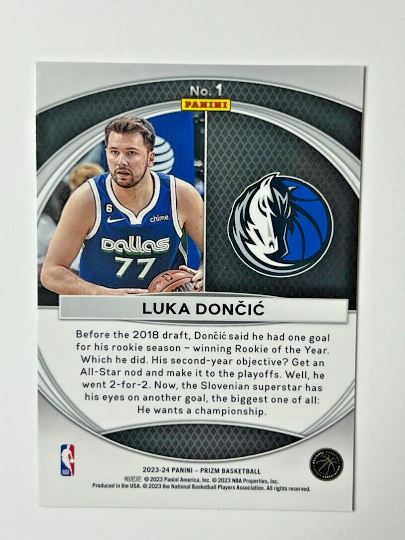 2023-24 Panini Prizm Global Reach LUKA DONCIC #1 Mavericks | eBay