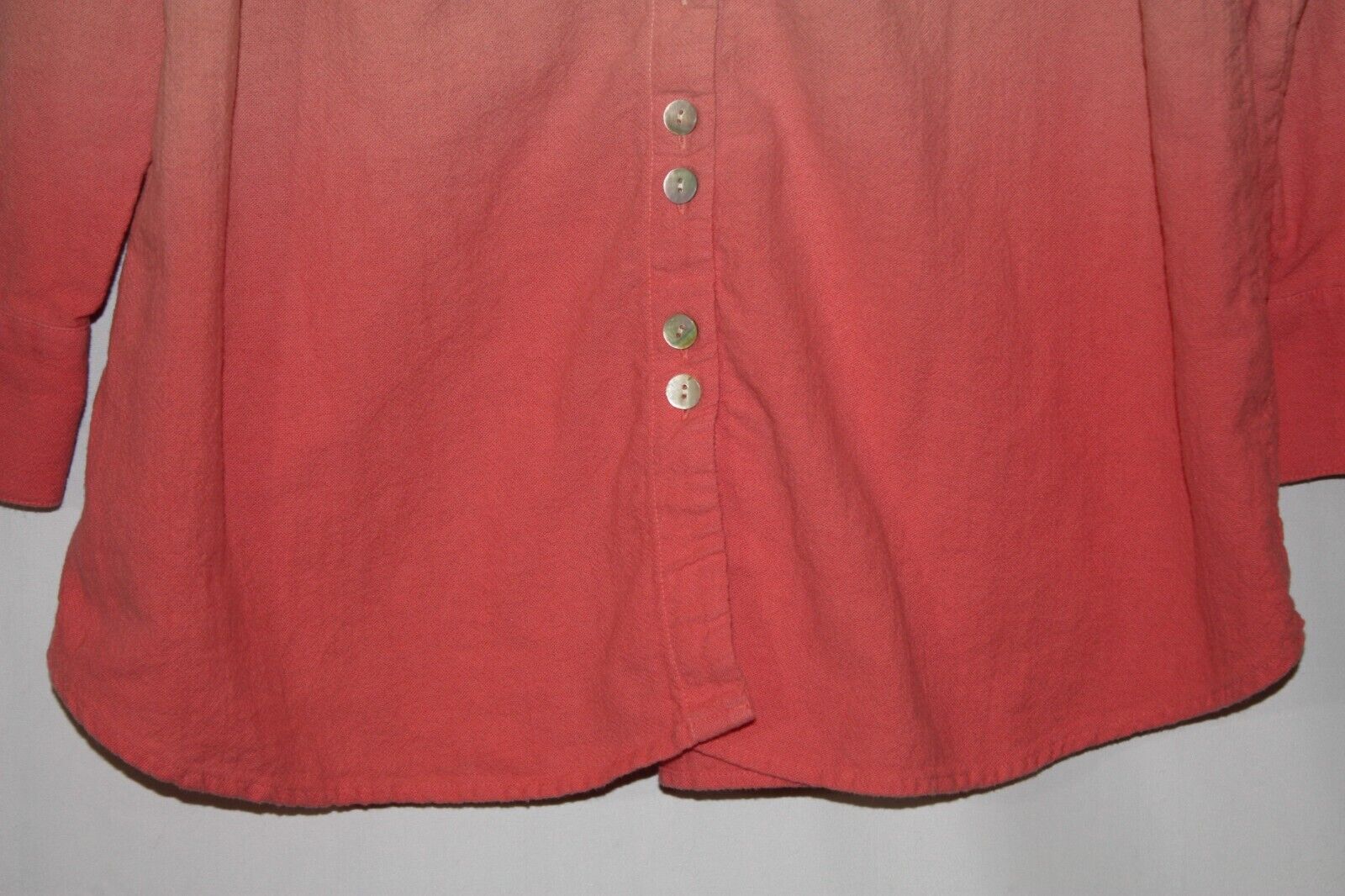 Soft Surroundings Dip Dye Ombre Gauze Tunic Size … - image 7