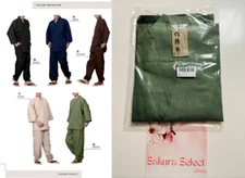Japanese Traditional Working Wear Samue Clothing Relax Wear