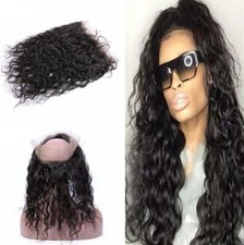 14INCH Lace 360 Frontal Brazilian WATER WAVES Virgin Human Hair FAST SHIP 12AA