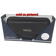 NWT Nautica Women's Black Wallet Front Pocket Organizer RFID BLOCKING PROTECTION