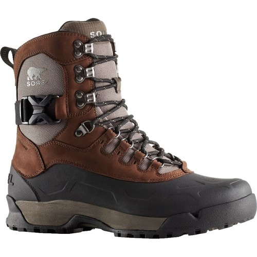 Sorel Caribou Boots Men's 8 Tan Black Nubuck Insulated Lined Shoes