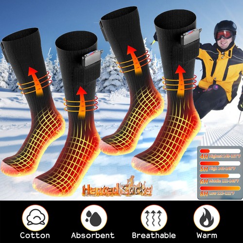 Elektrisch beheizbare Socken FuĂ Winter WĂ€rmer Akku Power Damen & Herren - Bild 2 von 33