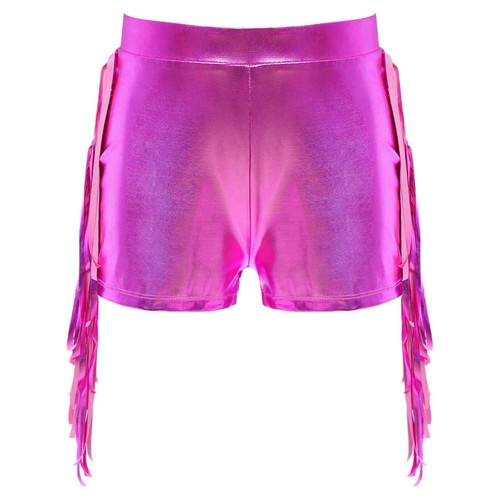 Kids Girls Shorts Solo Boyshorts Carnival Bottoms Dance Short Pants Shiny Jazz - Picture 5 of 22