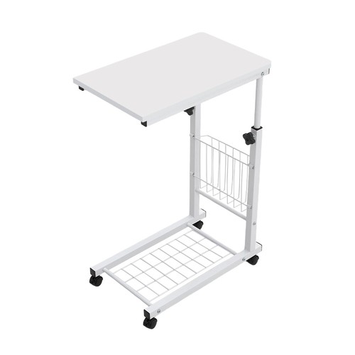 Height Adjustable Computer Laptop Desk Mobile C-Shaped Sofa Bed Tray Side Table - Picture 17 of 19