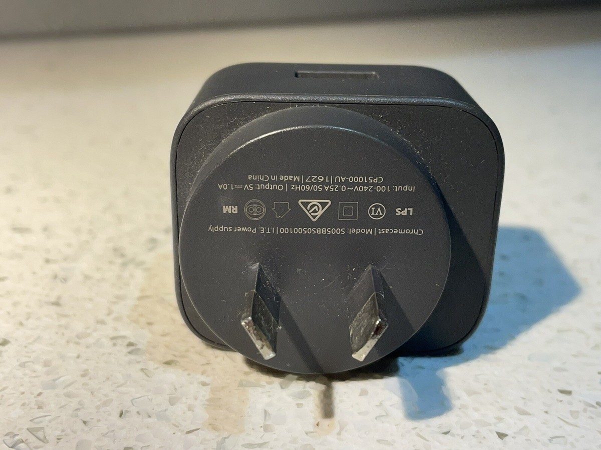 Genuine Google Chromecast gen ,2, 3, 4, Power Supply AC Adapter